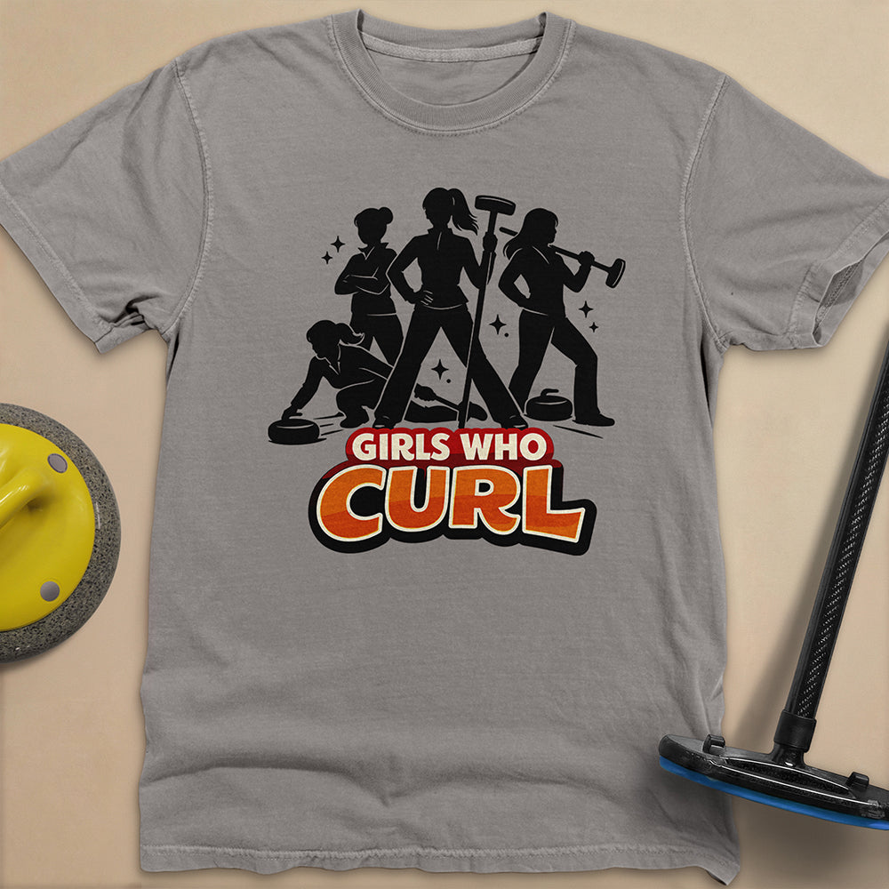 Girls Who Curl Unisex Garment-Dyed Heavyweight T-Shirt