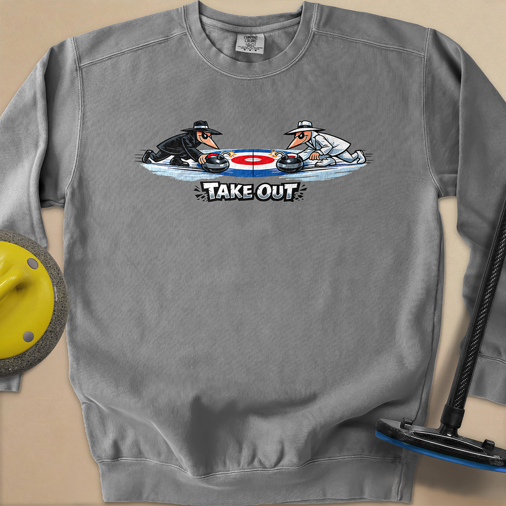 Take Out Toons Unisex Garment-Dyed Sweatshirt