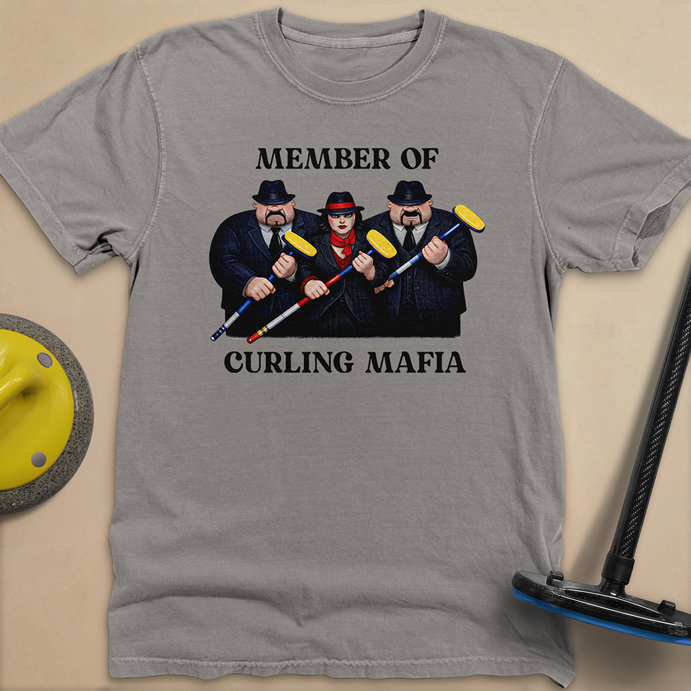 Curling Mafia Unisex Garment-Dyed Heavyweight T-Shirt