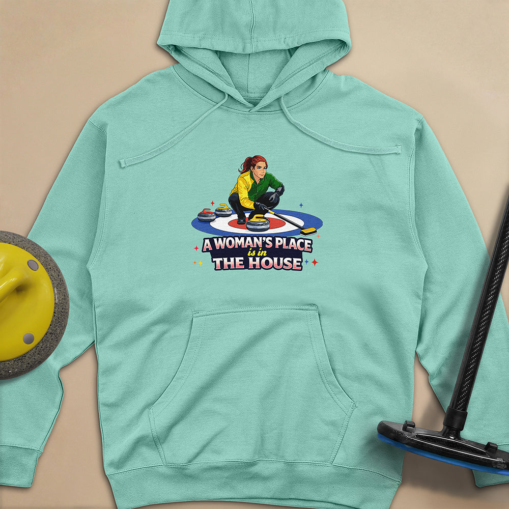 A Woman's Place is in the House Unisex Midweight Hoodie