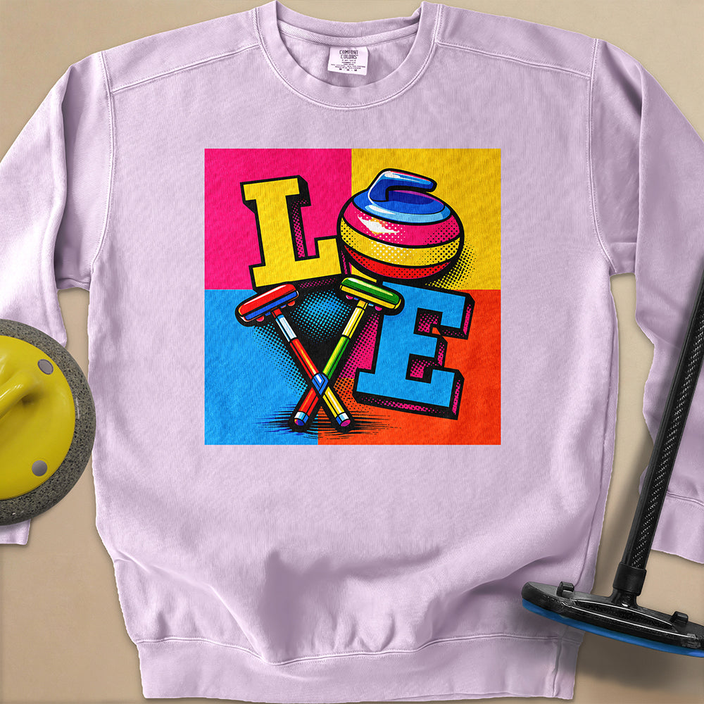 LOVE Unisex Garment-Dyed Sweatshirt