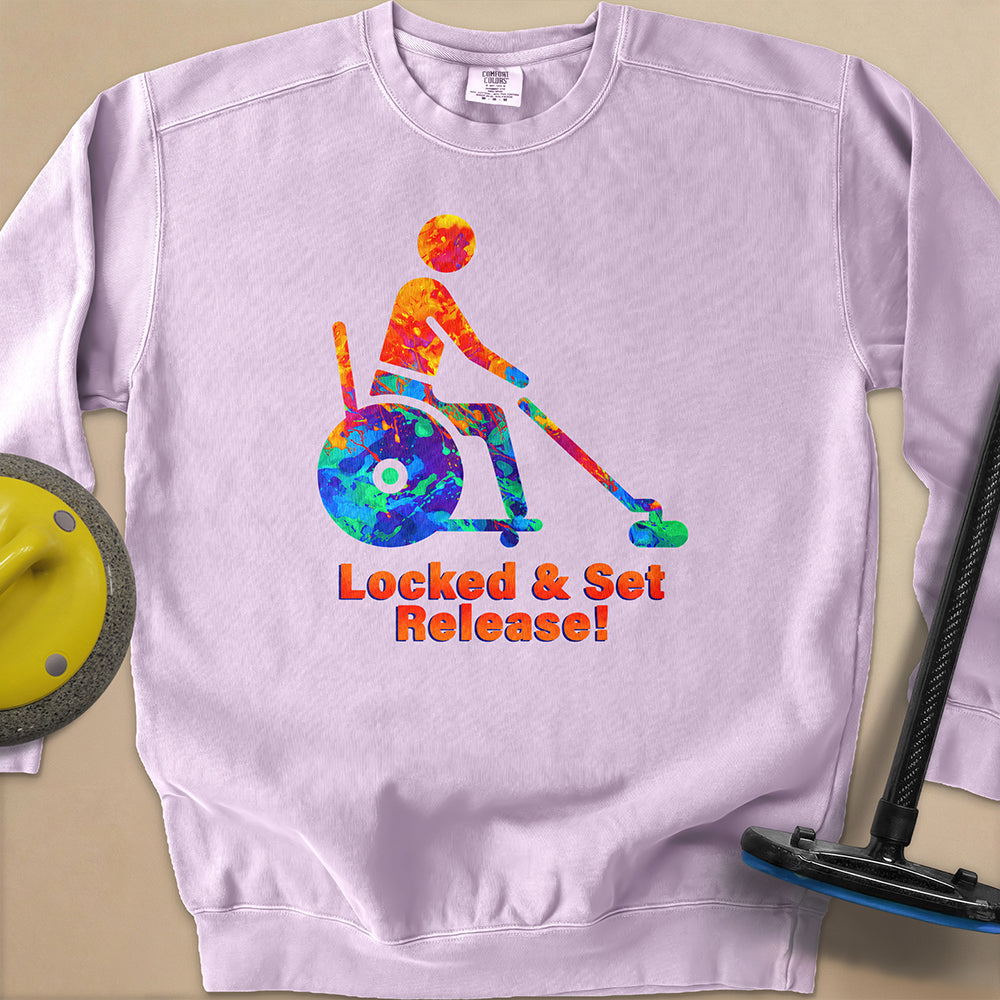 Wheelchair Curling Unisex Garment-Dyed Sweatshirt