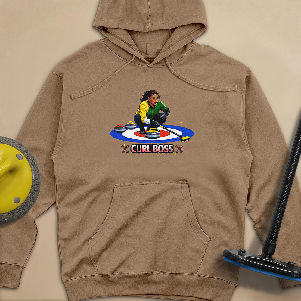 Curl Boss (A) Unisex Midweight Hoodie