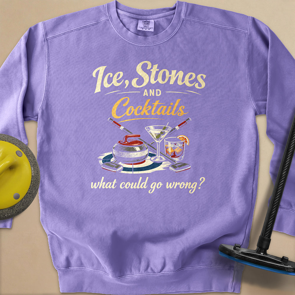 Ice, Stones and Cocktails Unisex Garment-Dyed Sweatshirt