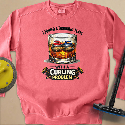 Am Drinking Team Unisex Garment-Dyed Sweatshirt