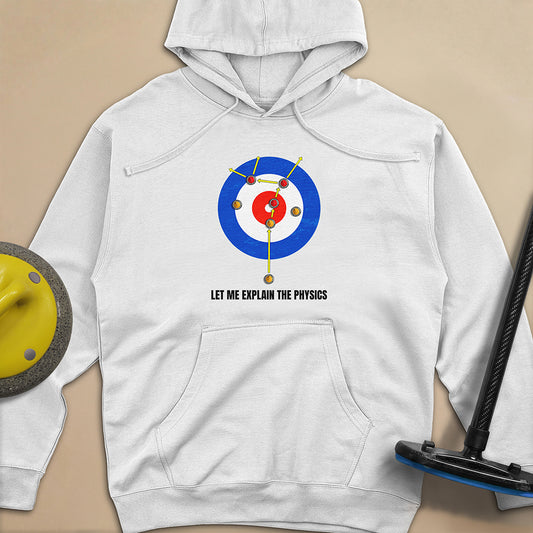 Physics in Curling Unisex Midweight Hoodie