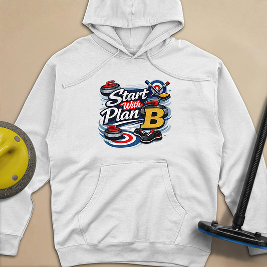 Start with Plan B Unisex Midweight Hoodie