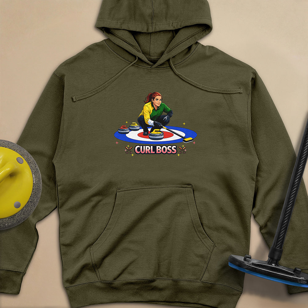 Curl Boss (C) Unisex Midweight Hoodie