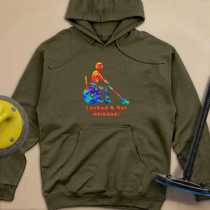 Wheelchair Curling Unisex Midweight Hoodie