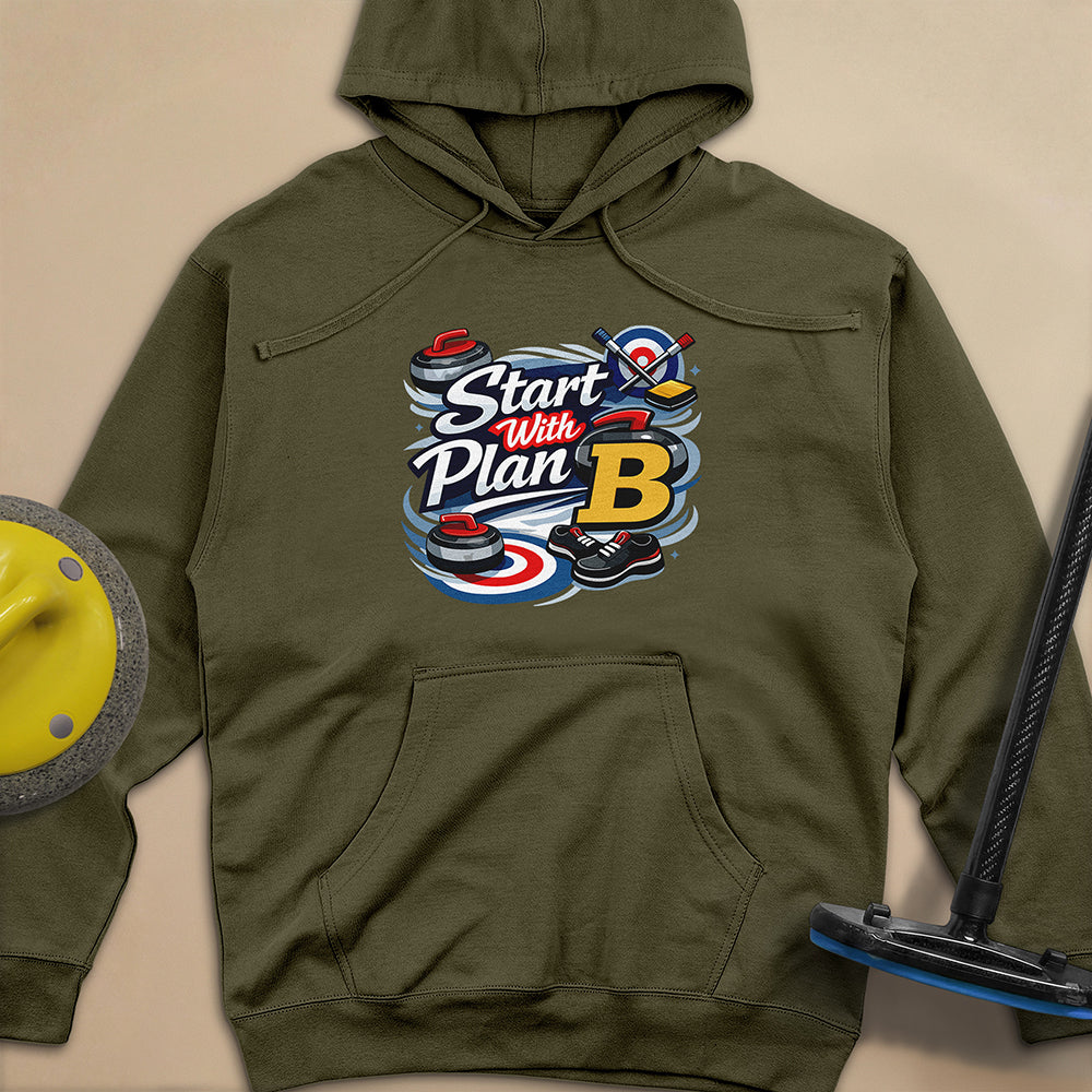 Start with Plan B Unisex Midweight Hoodie