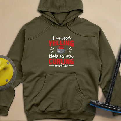 I'm Not Yelling Unisex Midweight Hoodie