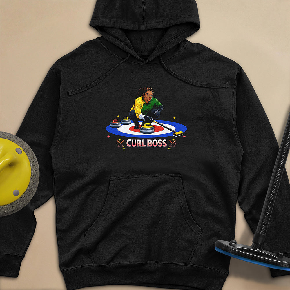 Curl Boss (A) Unisex Midweight Hoodie