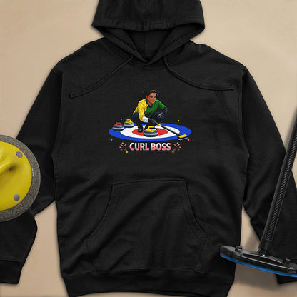 Curl Boss (A) Unisex Midweight Hoodie