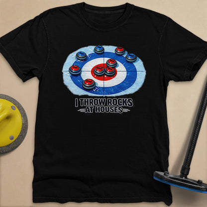 I Throw Rocks at Houses Unisex Garment-Dyed Heavyweight T-Shirt