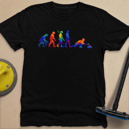 Evolution of Curling Unisex Garment-Dyed Heavyweight T-Shirt