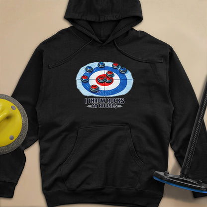 I Throw Rocks at Houses Unisex Midweight Hoodie