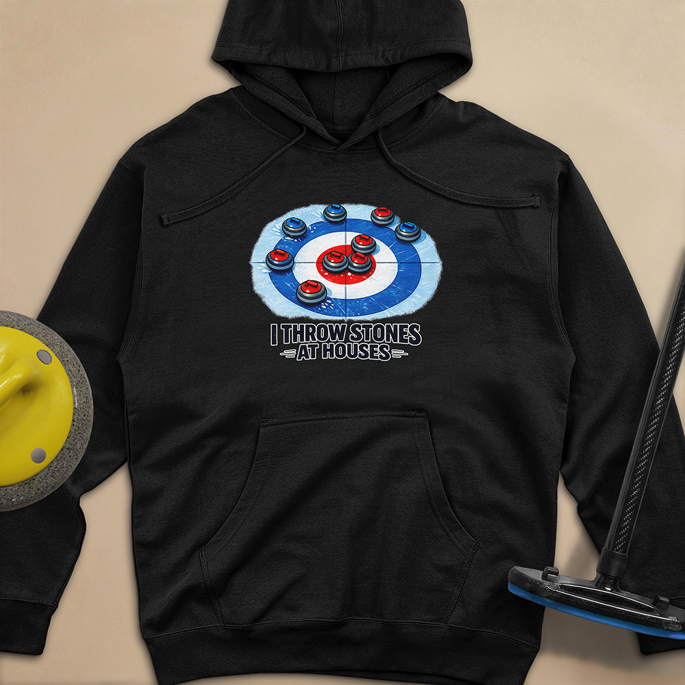 I Throw Stones at Houses Unisex Midweight Hoodie