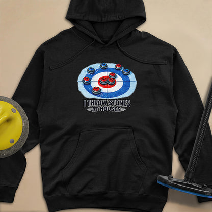 I Throw Stones at Houses Unisex Midweight Hoodie