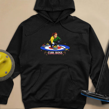 Curl Boss (C) Unisex Midweight Hoodie
