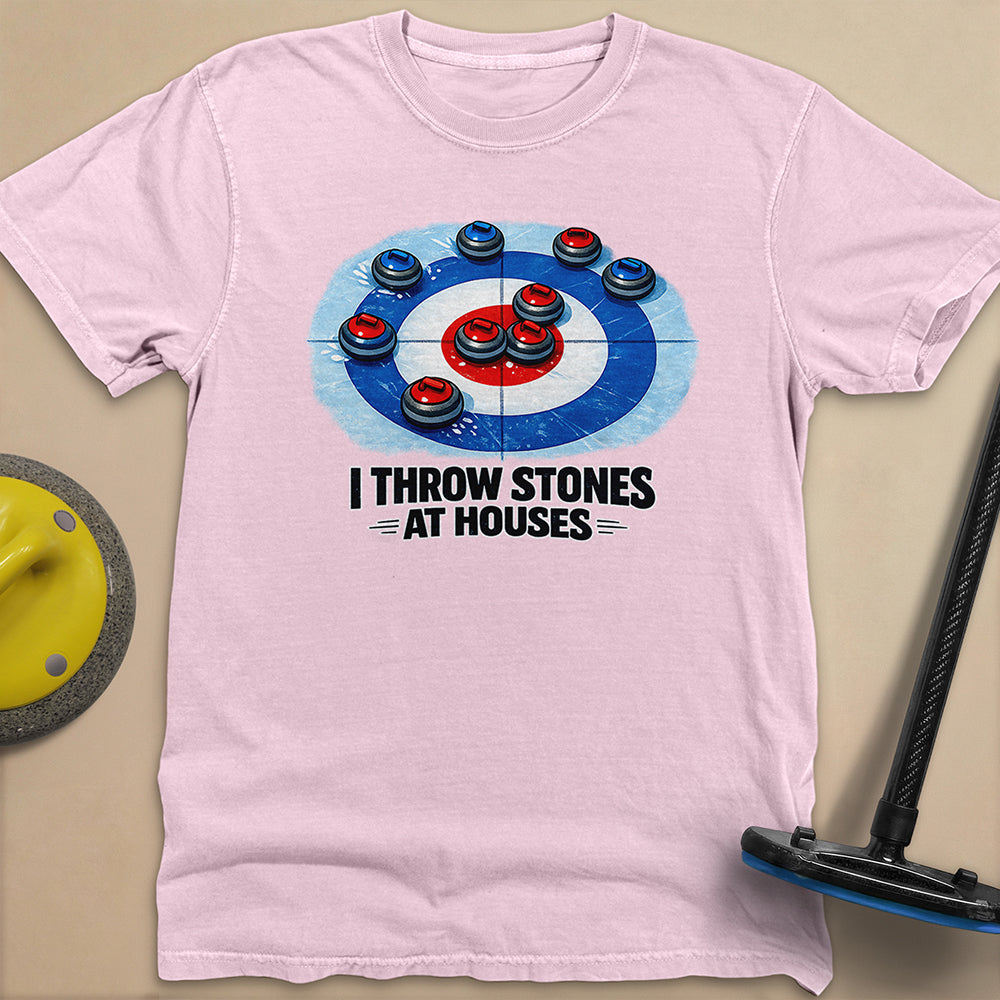 I Throw Stones at Houses Unisex Garment-Dyed Heavyweight T-Shirt