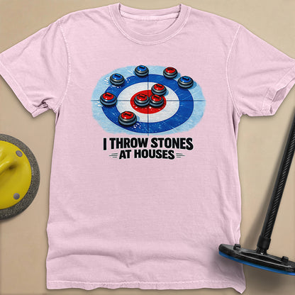 I Throw Stones at Houses Unisex Garment-Dyed Heavyweight T-Shirt