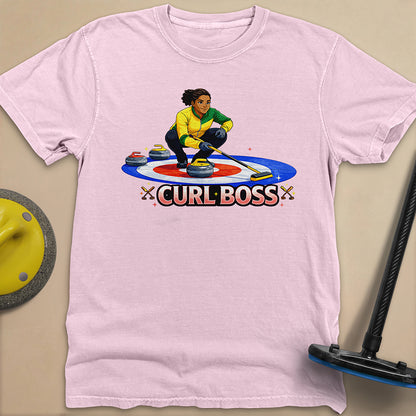 Curl Boss (B) Unisex Garment-Dyed Heavyweight T-Shirt