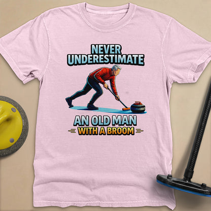 Dont't Underestimate and Old Man Unisex Garment-Dyed Heavyweight T-Shirt