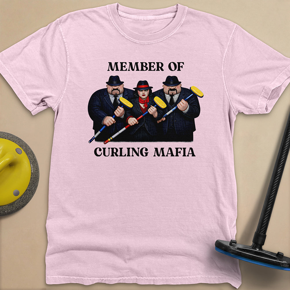 Curling Mafia Unisex Garment-Dyed Heavyweight T-Shirt