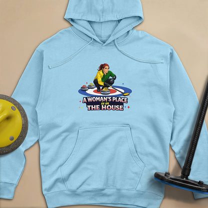 A Woman's Place is in the House Unisex Midweight Hoodie