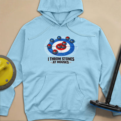 I Throw Stones at Houses Unisex Midweight Hoodie