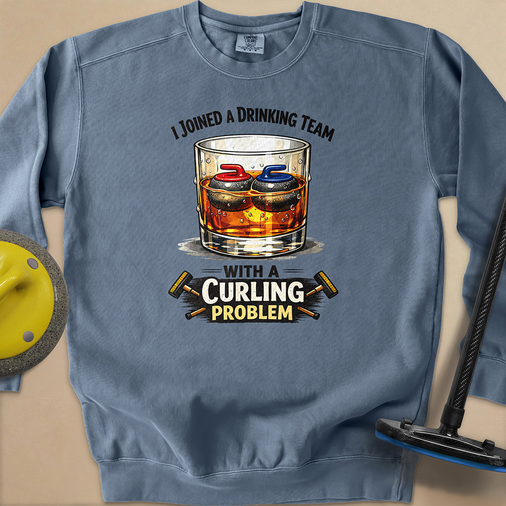 Am Drinking Team Unisex Garment-Dyed Sweatshirt