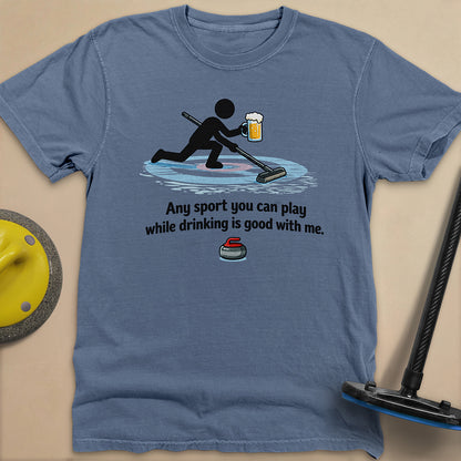 Drink and Play Unisex Garment-Dyed Heavyweight T-Shirt