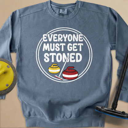 Everyone Must Get Stoned Unisex Garment-Dyed Sweatshirt