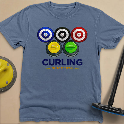 Olympic Rings Unisex Garment-Dyed Heavyweight T-Shirt