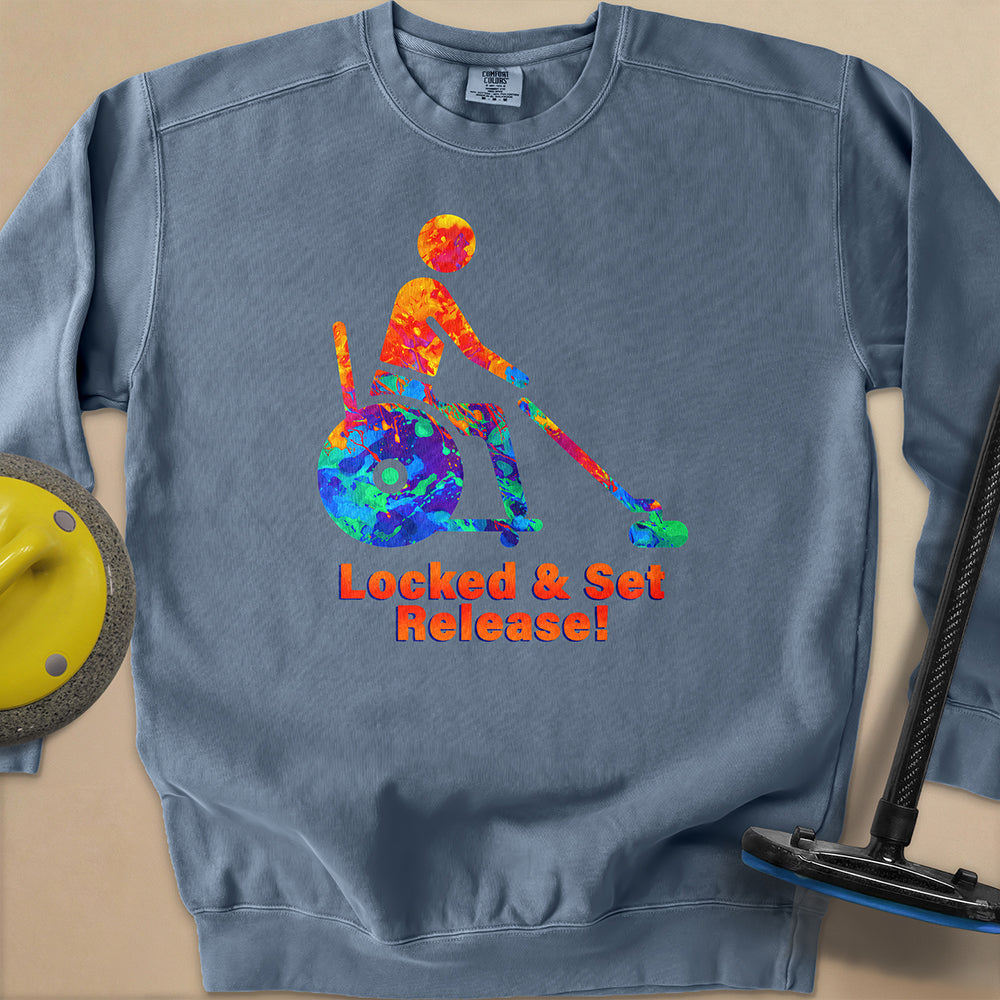 Wheelchair Curling Unisex Garment-Dyed Sweatshirt