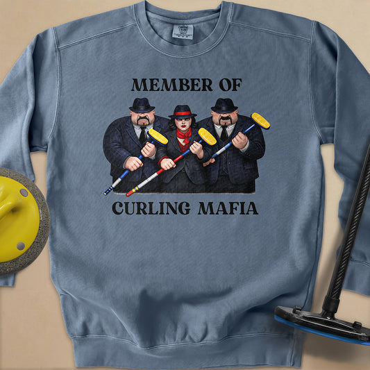 Curling Mafia Unisex Garment-Dyed Sweatshirt