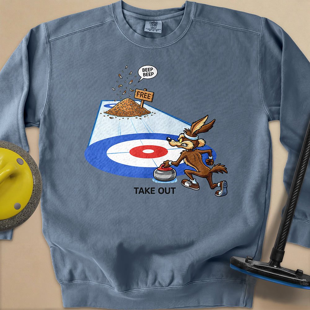 Take Out Unisex Garment-Dyed Sweatshirt