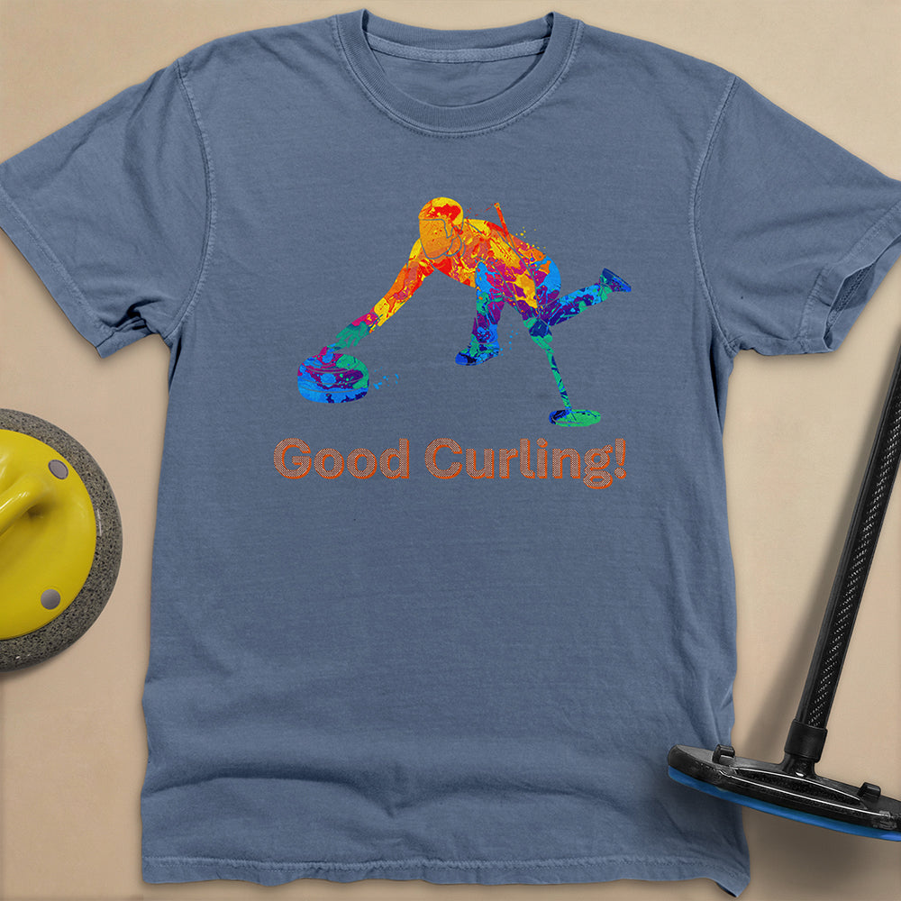 Good Curling Unisex Garment-Dyed Heavyweight T-Shirt