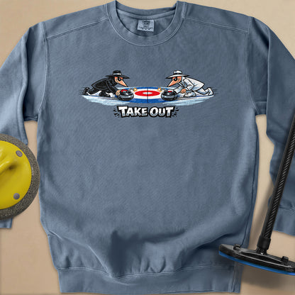 Take Out Toons Unisex Garment-Dyed Sweatshirt