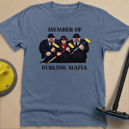 Curling Mafia Unisex Garment-Dyed Heavyweight T-Shirt