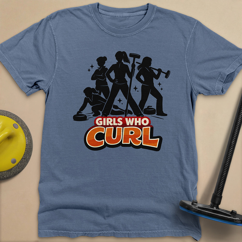 Girls Who Curl Unisex Garment-Dyed Heavyweight T-Shirt