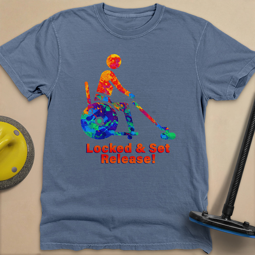 Wheelchair Curling Unisex Garment-Dyed Heavyweight T-Shirt