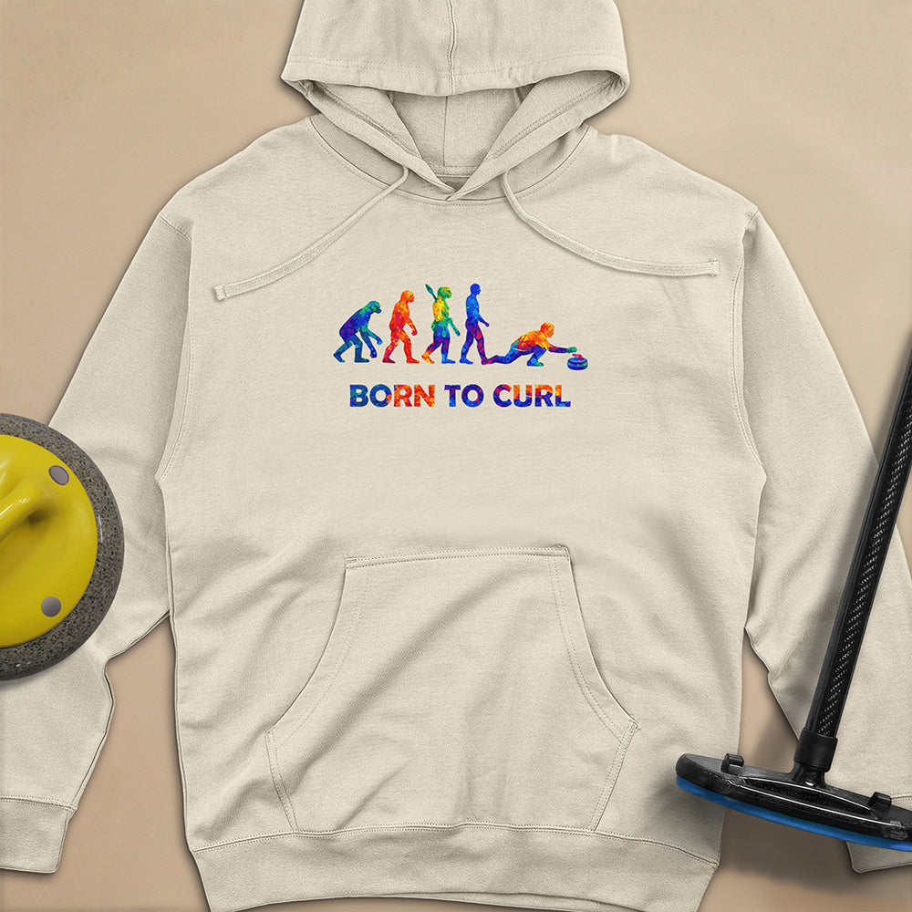 Evolution of Curling 2 Unisex Midweight Hoodie