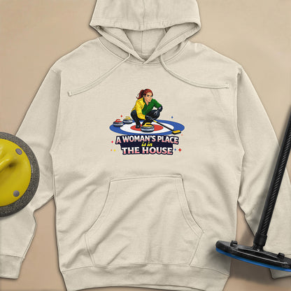 A Woman's Place is in the House Unisex Midweight Hoodie