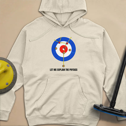 Physics in Curling Unisex Midweight Hoodie