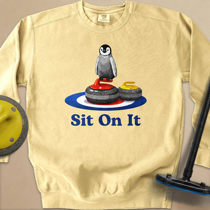 Sit On It Unisex Garment-Dyed Sweatshirt