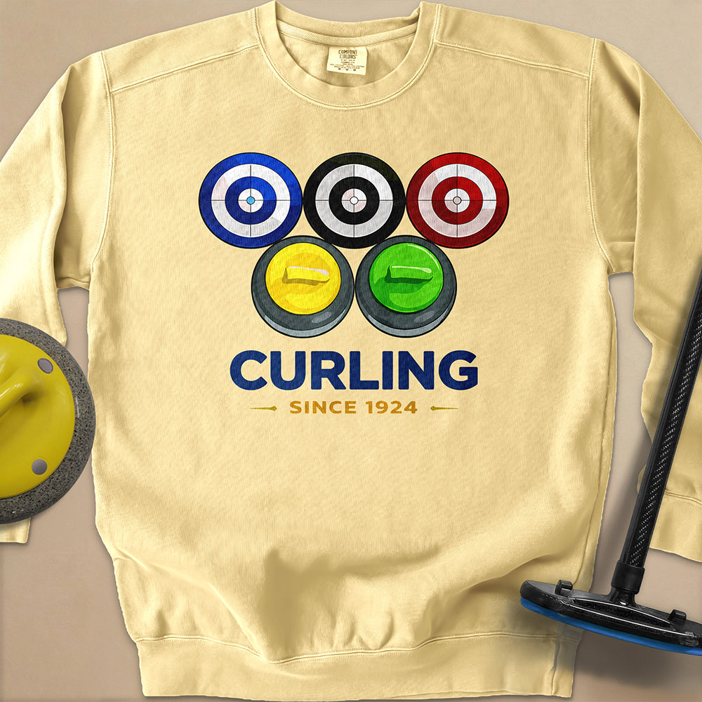 Olympic Rings Unisex Garment-Dyed Sweatshirt