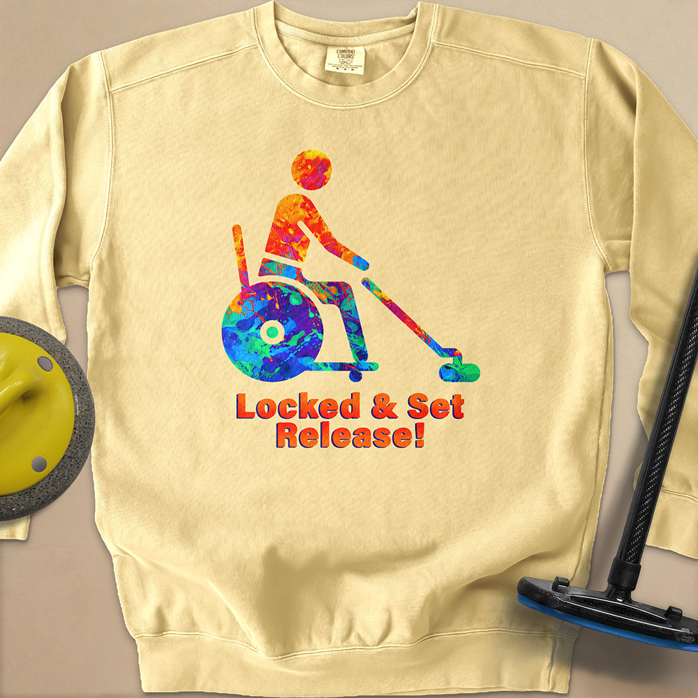 Wheelchair Curling Unisex Garment-Dyed Sweatshirt