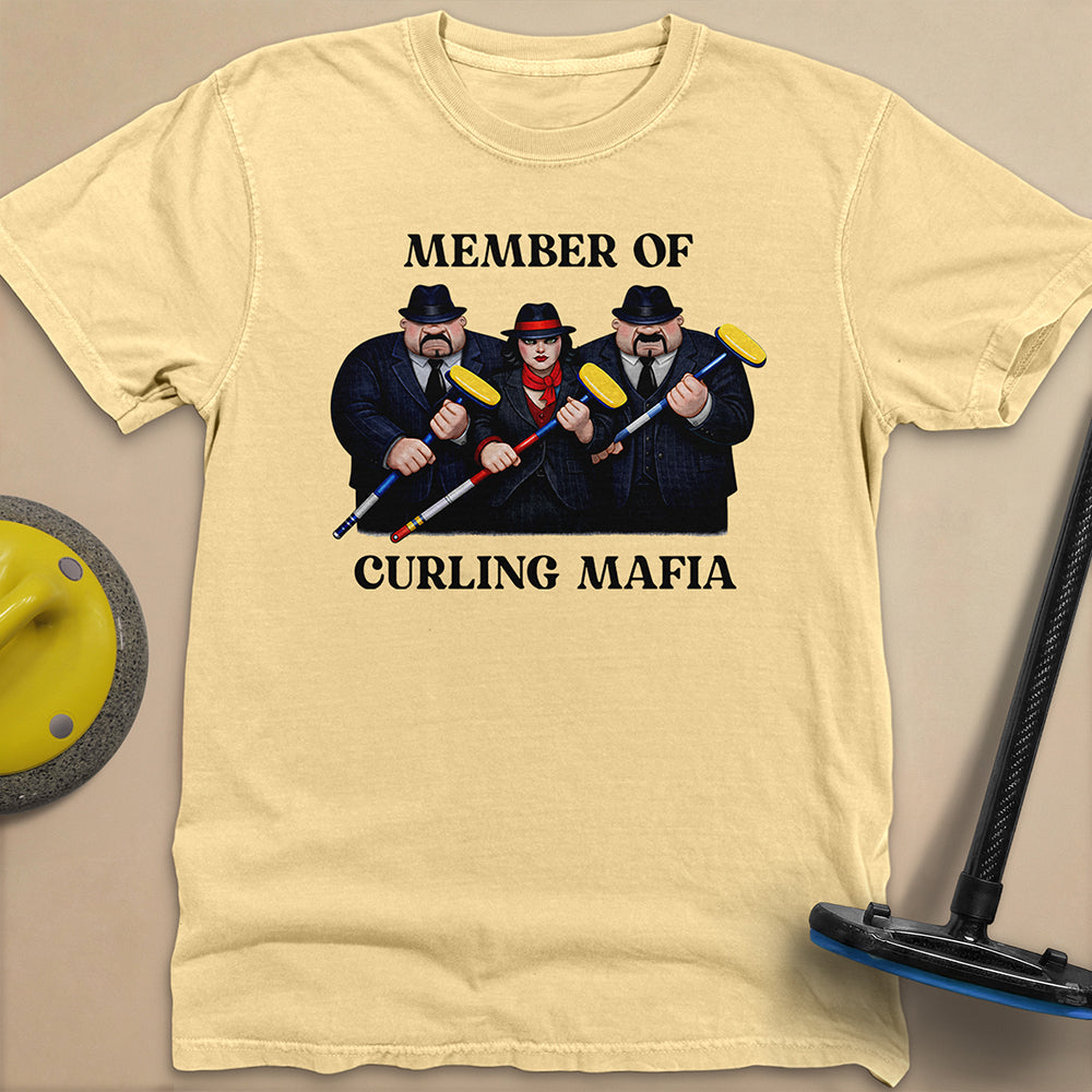 Curling Mafia Unisex Garment-Dyed Heavyweight T-Shirt