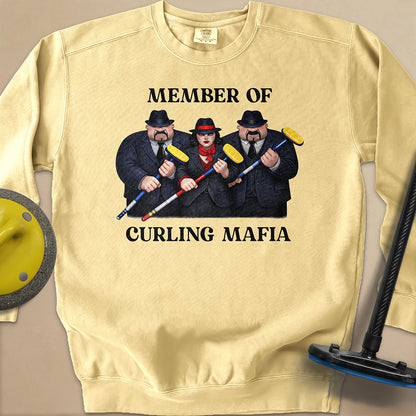 Curling Mafia Unisex Garment-Dyed Sweatshirt